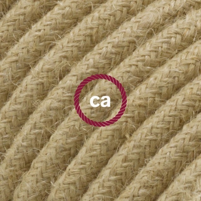 Suspension complète “Le Palle Volanti” motif “Cute! It works everywhere” + Stripes pattern et cable textile RN06 en jute