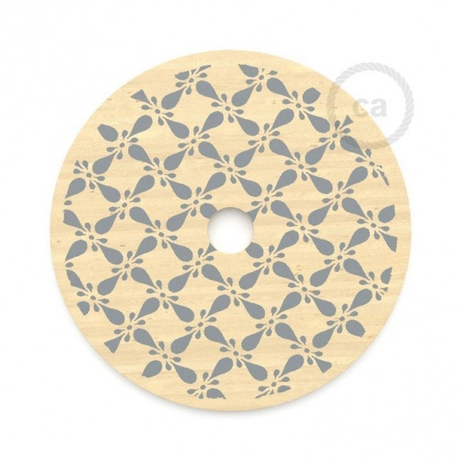 Pendel completo “Le Palle Volanti” disegno pattern Drops + pattern Trippy e cavo tessile RN06 Juta